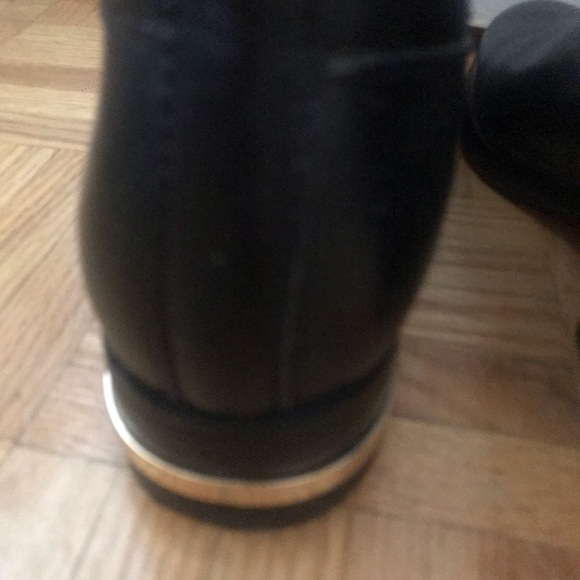 Michael Kors Hayley Black Brown Flat Riding Boots - Size 5 / 35 M - Picture 9 of 12